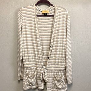 St. John Striped Cardigan